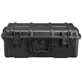 VEVOR 2.4 Cu.ft Weatherproof Hard Case with Handle Clips Padlock Holes Foam