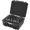 VEVOR Hard Pistol Cases with Pre-cut PU Foam, Waterproof & Dustproof Hard Gun Case for 1 Pistol, 19.3×17.1×8.3 in Lockable Pistol Case, Black