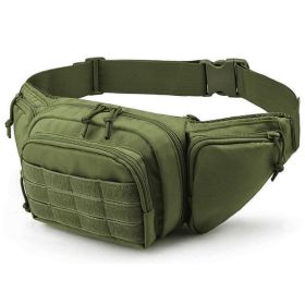 Tactical Fanny Pack For Men Concealed Carry Bag Military Waist Bag Traveling Waist Pouch with Adjustable Strap Quick Release for Camping Hiking (Option: HolsterPack(ArmyGreen))